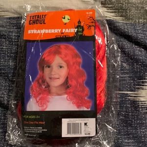 New Kids Halloween Long Red Wig